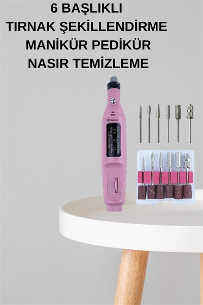 Manikür Pedikür Seti İkili Set El ve Ayak Bakımı Nasır Temizleme Protez Tırnak Çıkarma