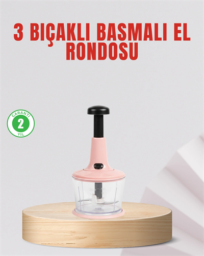 Manuel Mutfak Rondosu Keskin Bıçaklı Geniş Hazneli