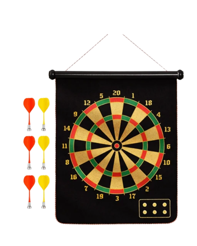 Manyetik Dart Oyunu Katlanabilir Güvenli Dart Seti 6 Ok Hediyeli