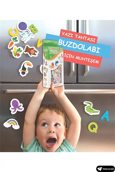 Manyetik Hayvanlar Seti – Çocuklar İçin Eğitici Mıknatıslı Oyuncak