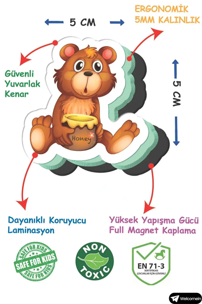 Manyetik Hayvanlar Seti – Çocuklar İçin Eğitici Mıknatıslı Oyuncak