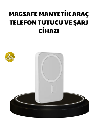 Manyetik Kablosuz Powerbank – iPhone 12/13/14/15 Uyumlu, Hızlı Şarjlı, Ultra Hafif