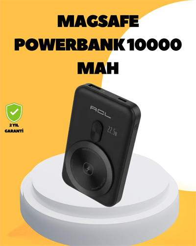 Manyetik Kablosuz Powerbank 22.5W Hızlı Şarj LCD Göstergeli
