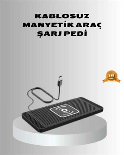 Manyetik Şarj Pedi 7.5W 10W 15W Hızlı Şarj Kaymaz Tabanlı