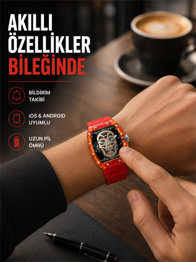Manyetik Şarjlı Akıllı Saat iOS Android Uyumlu Yeni Nesil