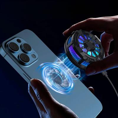 Manyetik Telefon ve Tablet Soğutucu – Güçlü Sessiz Fanlı, Hızlı Isı Dağıtıcı Mobil Cihaz Soğutma Aparatı S25 Radiator (3936)