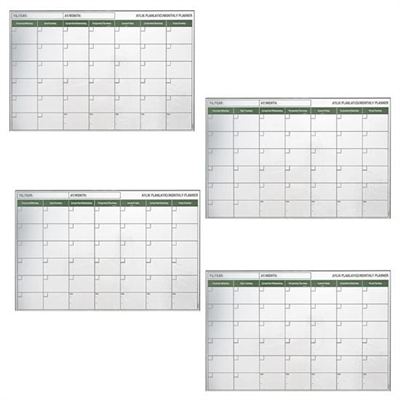 Manyetik Yapışkanlı Bir Aylık Program Planlayıcı Takvim 85x56 Cm Bx40
