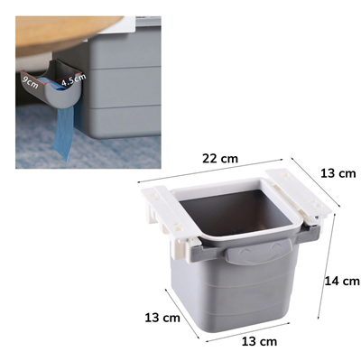 Masa Altı Sürgülü Mini Çöp Kovası Bx40