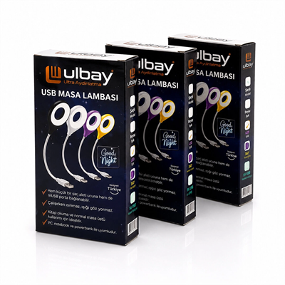 Masa Lambası Renkli Usb Girşili Bx40