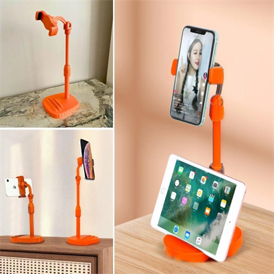 Masa Üstü Tablet Ve Telefon Tutucu Plastik Aparat Turuncu Telefon Standı Bx40