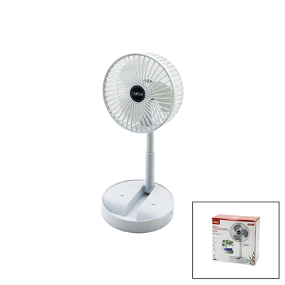 Masa Üstü Vantilatör Usb Şarjlı Katlanır Fan=16.4cm - Uzayan Ayak=12.5-19cm 180 Derece Dönebilen Telefonluklu Bwfn-11 Bx40