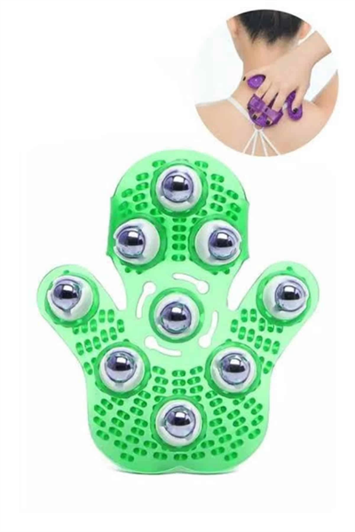 Masaj Aleti El Şeklinde Omuz Bacak Bilyeli Masaj Eldiveni El Şekilli