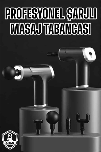 Masaj Aleti Masaj Tabancası Darbeli Şarjlı Kas Ve Vücut Ağrıları İçin