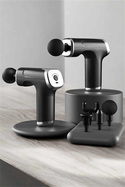 Masaj Tabancası 4 Başlıklı Kas ve Vücut Ağrıları İçin Şarjlı Darbeli