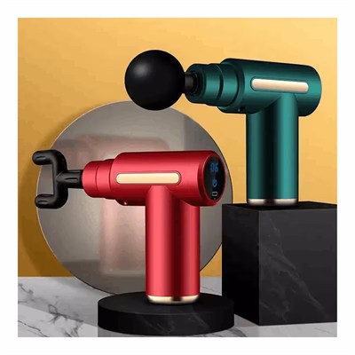 Masaj Tabancası 4 Farklı Masaj Başlığı Ayarlanabilir 6 Kademe Hız Vurmalı Derin Dokular Kas Masajı