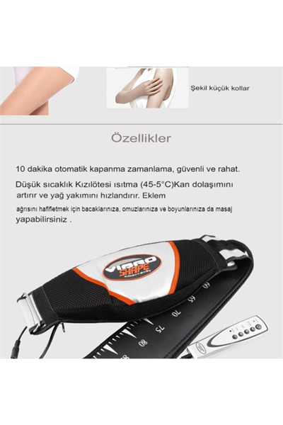 Masaj cihazı ısıtmalı titreşimli kemer ile vücut rahatlatıcı masaj deneyimi - Süpermarket