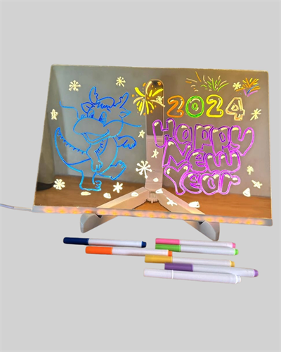 Masaüstü ve Duvara Monte Edilebilir LED Işıklı Yazı Panosu