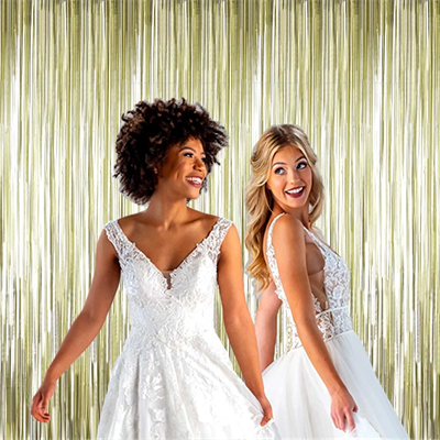 Mat Altın Püsküllü Kapı Perdesi - Parti, Bekarlığa Veda, Doğum Günü 1x2 M