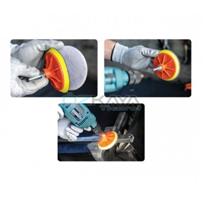 Matkap Disk Koltuk Temizleme Fırça Ve Zımpara Takma Aparatı