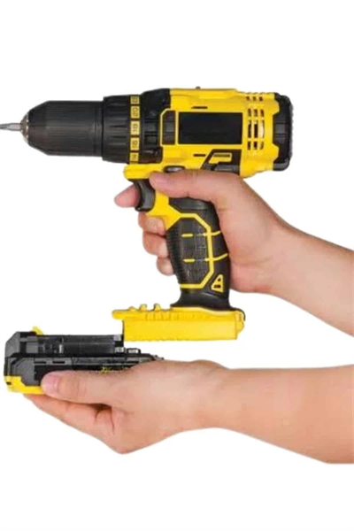 Matkap Seti 24 Parça Çift Bataryalı Darbeli Led Işıklı Vidalama