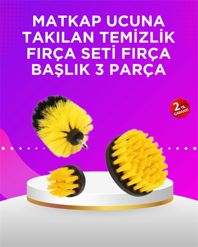 Matkap Ucu Temizlik Fırçası Seti Banyo Fayans Zemin İçin