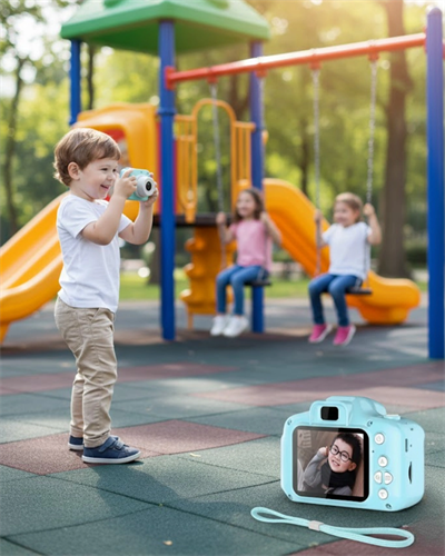 Mavi HD Mini Kamera Video Fotoğraf Çekimli Şarj Edilebilir Bataryalı Hafıza Kart Destekli