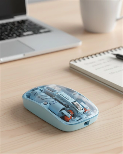 Mavi Kablosuz Mouse Bluetooth ve USB Çift Mod Bağlantılı