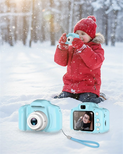 Mavi Mini HD Video Kamera Fotoğraf Çekimli Genişletilebilir Hafızalı Şarjlı Model