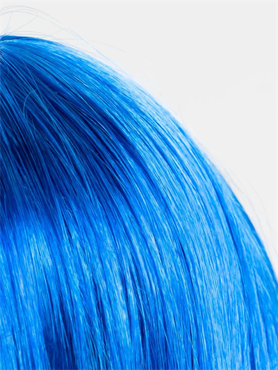 Mavi Renk Uzun Parti Peruğu