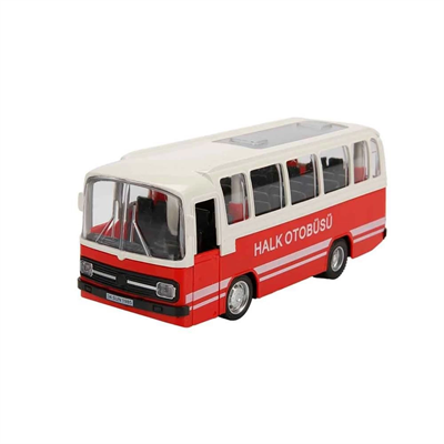 Maxx Wheels Sesli ve Işıklı Nostaljik Halk Otobüsü 15 cm - 83166  -  1 Adet Fiyatıdır