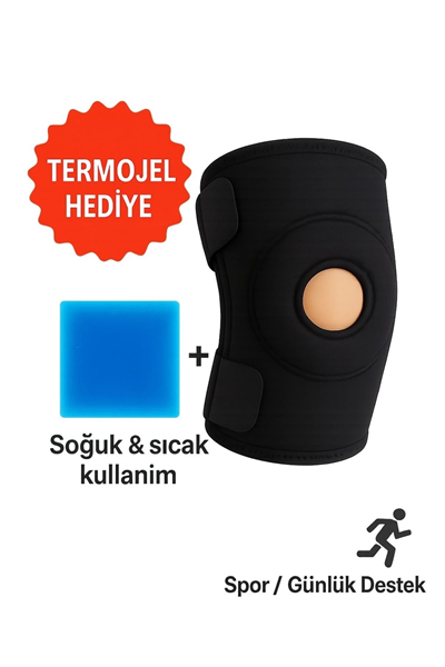 Medical Destekli Diz Korsesi Çapraz Bağ Menisküs Ağrısı Için Sporcu Dizlik, Termolu Jelli