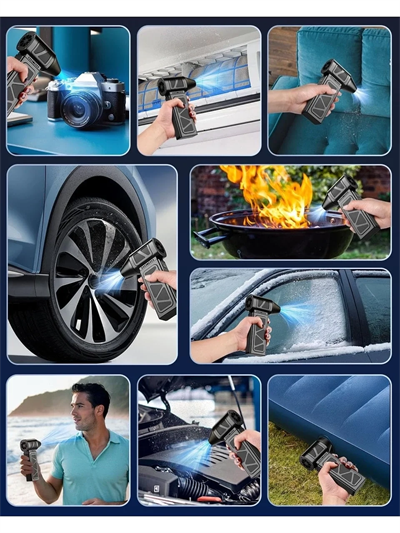 Mega Turbo Üfleyici Elektrikli Şiddetli Fan Hava Kompresör 130.000rpm Mangal Barbekü Fanı Bx40