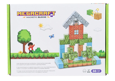 Megacraft Orman ve Ev Temalı Mıknatıslı Bloklar 88 Parça