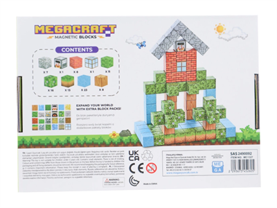 Megacraft Orman ve Ev Temalı Mıknatıslı Bloklar 88 Parça