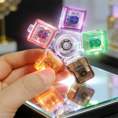 Mekanik Switch Klavye Stres Çarkı - Renkli Tuşlu Fidget Oyuncak