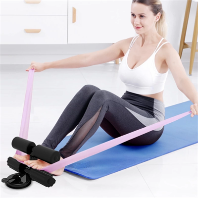Mekik Çekme Spor Aleti Ayak Destekli Vantuzlu