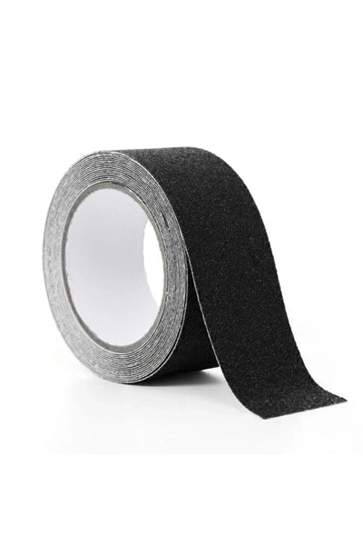 Merdiven Zemin Kaydırmaz Güçlü Bant Yapışkanlı Kaymaz Bant Siyah 25 mm X 5 Metre