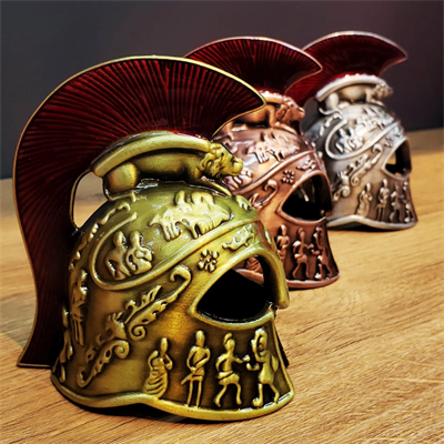 Metal Dekoratif Şövalye Miğferi - Tarihi Tasarım - 10x5 cm