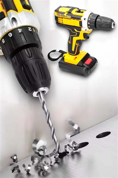 Metal Dişli 24W Akülü Matkap -Çift Bataryalı ve LED Çalışma Işığı ile Tam Set