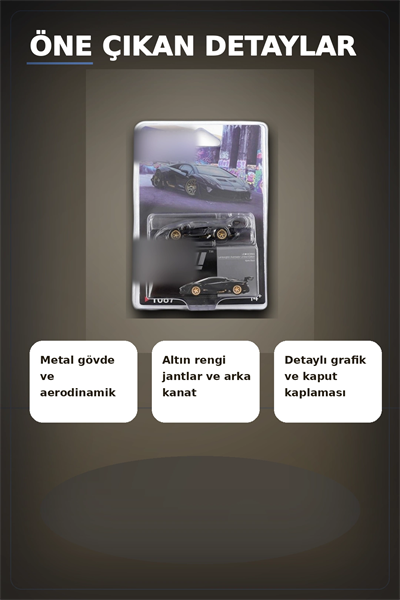 Metal Gövdeli 1/64 Ölçek Lamborghini Aventador Model Araba - Koleksiyonluk Tekli Paket BX-313363