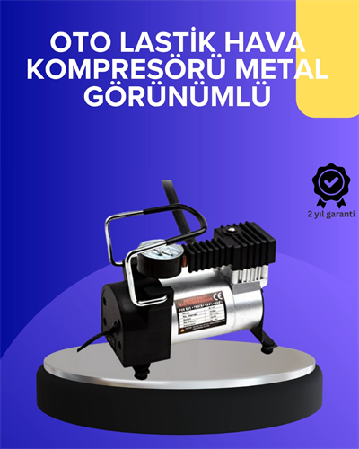Metal Gövdeli Oto Lastik Hava Kompresörü 12V 140 PSI Hızlı Şişirme