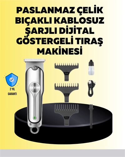 Metal Gövdeli Saç Sakal Kesme Makinesi – Hassas Kesim İçin