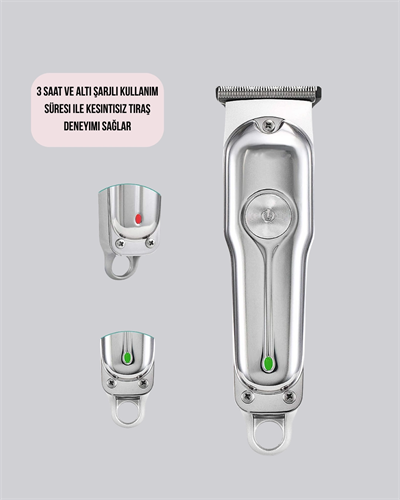 Metal Gövdeli Saç Sakal Kesme Makinesi – Hassas Kesim İçin