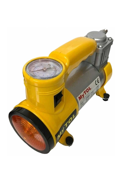 Metal Gövdeli Ve Işıklı Mini Araç Hava Kompresörü Bx40