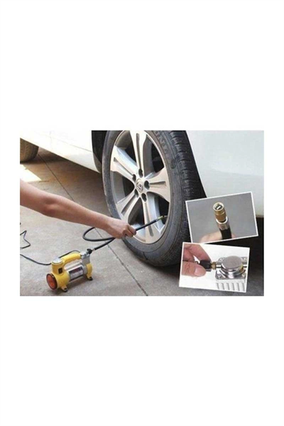 Metal Gövdeli Ve Işıklı Mini Araç Hava Kompresörü Bx40