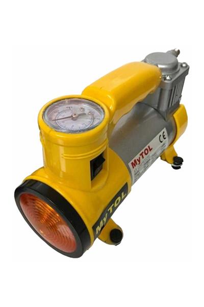 Metal Gövdeli ve Işıklı Mini Araç Hava Kompresörü (3936)