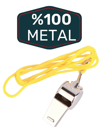 Metal Ipli Hakem Ve Deprem Düdüğü (24lü)