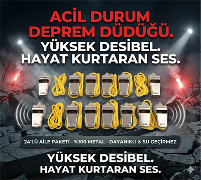 Metal Ipli Hakem Ve Deprem Düdüğü (24lü)