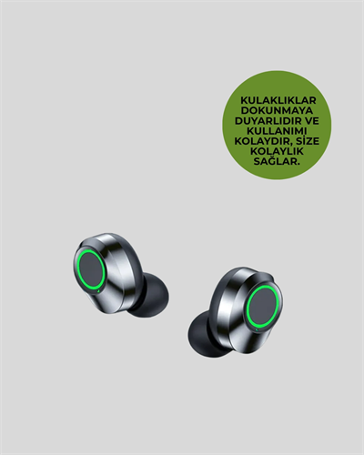 Metal Kasa Bluetooth Kulak İçi Kulaklık – Net Çağrı, Güçlü Bağlantı