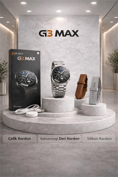 Metal Kordonlu Akıllı Saat - Nabız, Uyku Takibi, GPS ve Suya Dayanıklı Özellikler
